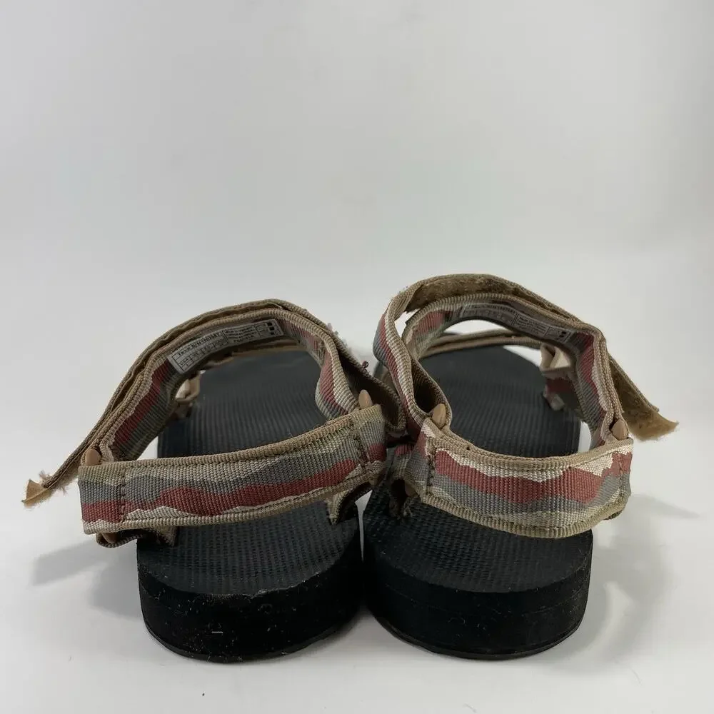 Teva Original Universal Sport Sandals Womens Size 9 Brown Tan Strappy Active